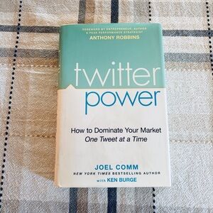 Twitter Power by Joel Comm Hardcover Book 2009 Social Media Marketing Tweet X